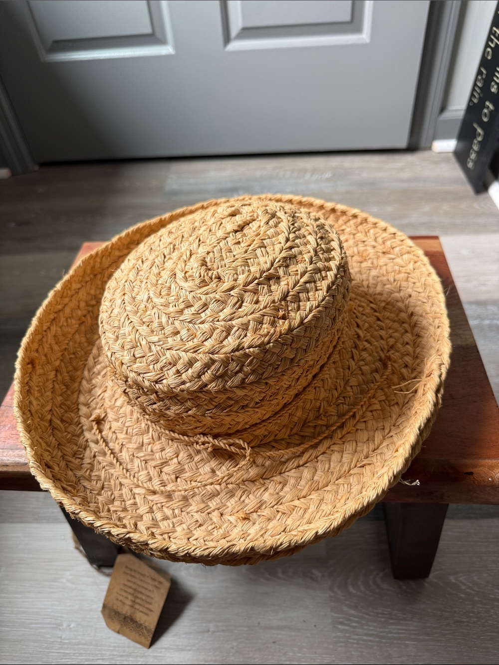 Helen Kaminski Handwoven Raffia Hat - Natural Tan